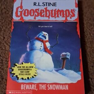 Scholastic Goosebumps 'Beware, The Snowman' Book # 51.